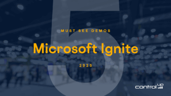 ControlUp banner promoting their 5 must-see demos at the Microsoft Ignite 2025 conference