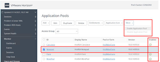 vmware Horizon Administrator