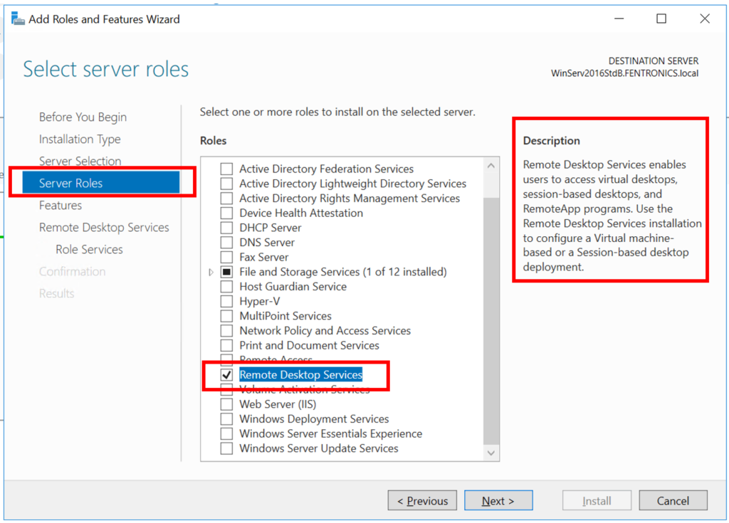 Configuring an RDS Host