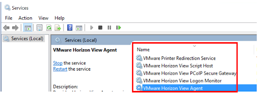 VMware Horizon View Agent